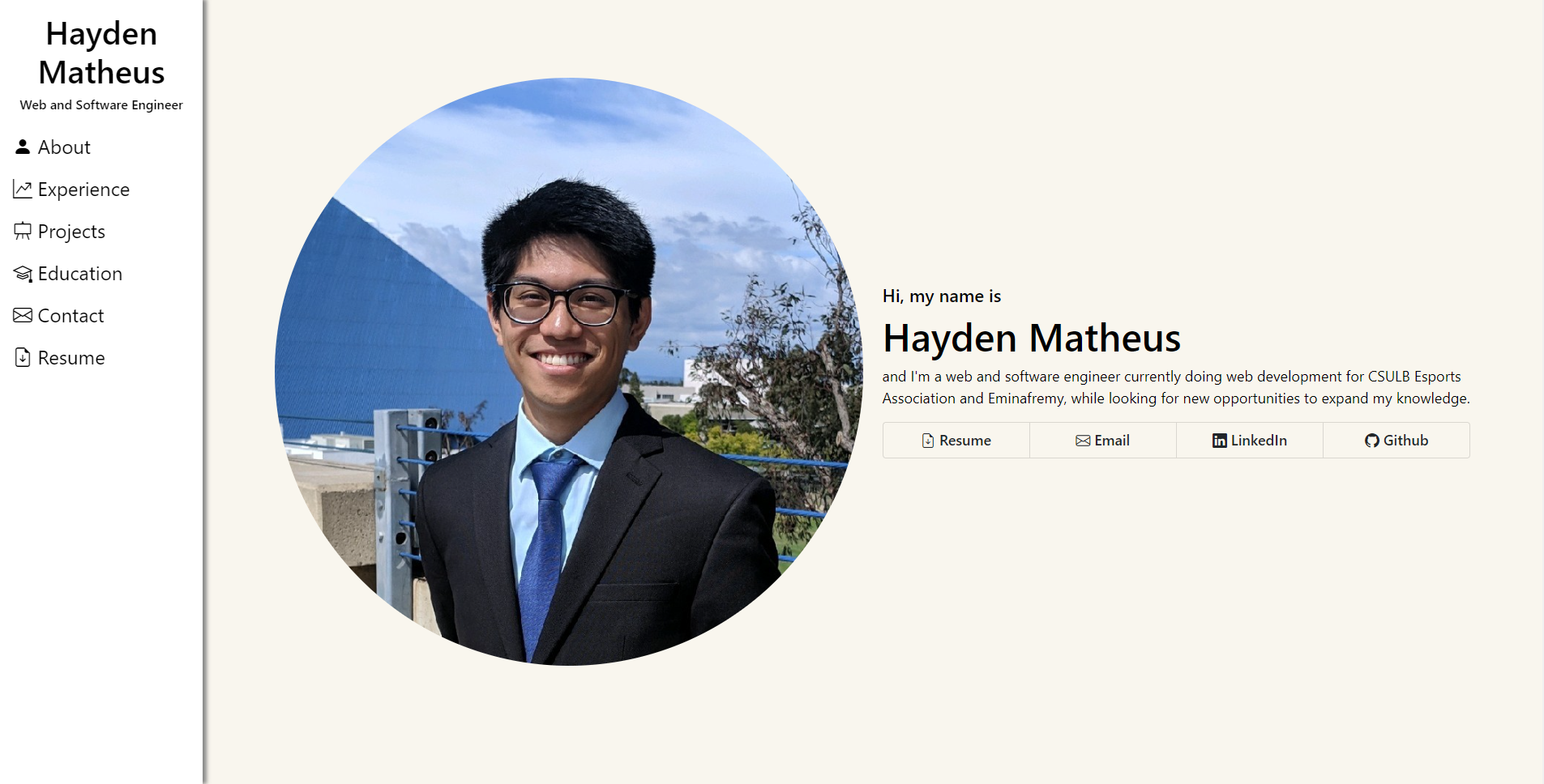 Portfolio Screenshot